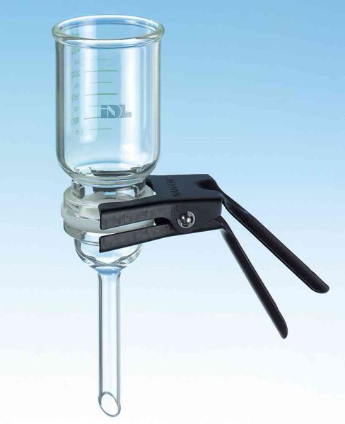 Filtration unit with flange, 250 ml, borosilicate glass