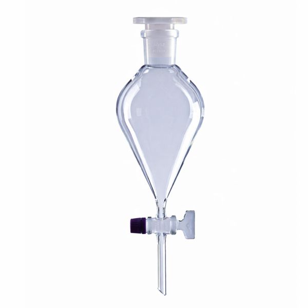 Separating funnel, 250 mL, NS 29/32, solid glass key, bore 4 mm