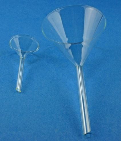 Funnels borosilicate glass, diameter 60mm, stem diameter 8mm, stem length 60mm