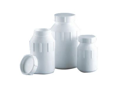 Weithalsflasche, PTFE, mit Schraubverschluss PTFE