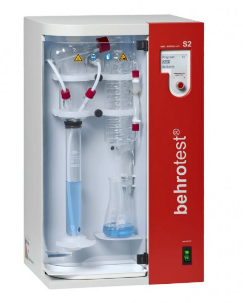 Steam distiller, automatic addition of NaOH & H2O, S2 behr