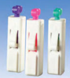 Safety blood lancet, Safe Lite, 21G, 2.4 mm, pink, 100 pieces