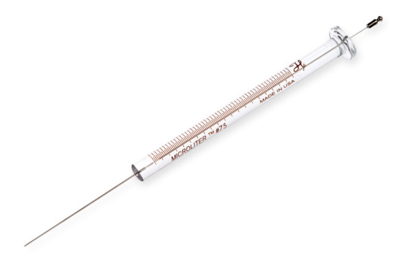 Syringe Model 75 N Agilent SYR, 5 µL, Cemented NDL, 26s ga, 1.71 in, point style AS, 6 pieces