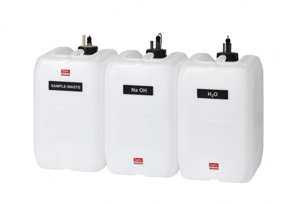 Canister set KAS30 with 3 canisters for S devices incl. switch