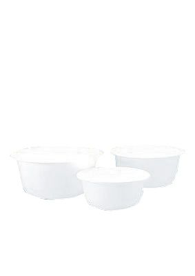 Bowl, 13.4 L, 400 mm diameter, PP white
