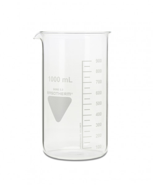 Rasotherm® Becherglas, hohe Form, Borosilikatglas 3.3