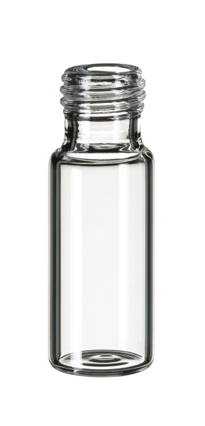 Short-thread bottles ND9, clear glass