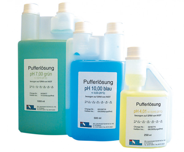 Technical buffer solution with dosing cap, 1,000 ml