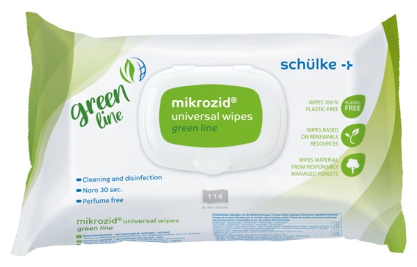 mikrozid® universal wipes, green line
