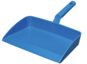 Kehrschaufel, 300 x 320 x 50 mm, PP blau