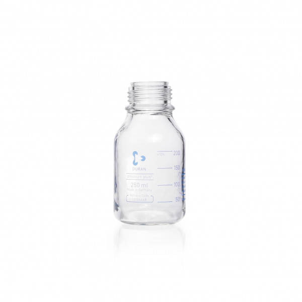 Laboratory Bottle DURAN® GL 45, pressure plus+ Protect Clear, no cap
