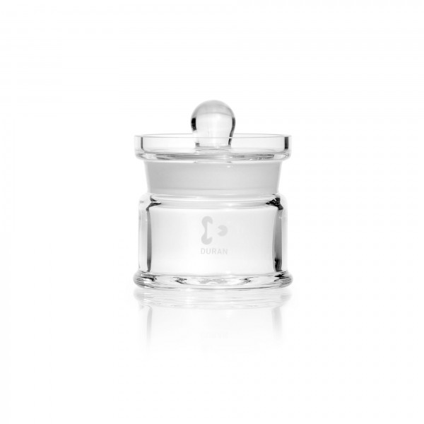 DURAN® Specimen jar, with ground-in knobbed lid