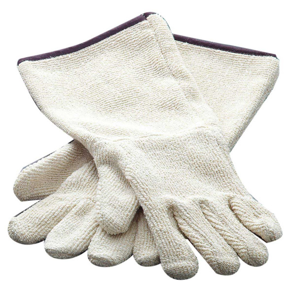Warm and cold protective gloves, 37 cm with canvas cuff