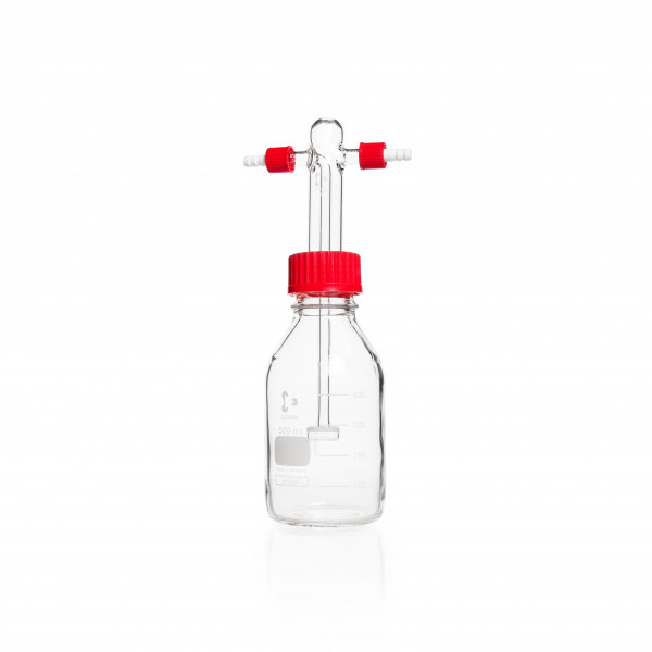 DURAN® gas washing bottle, 500 mL, with screw-cap system