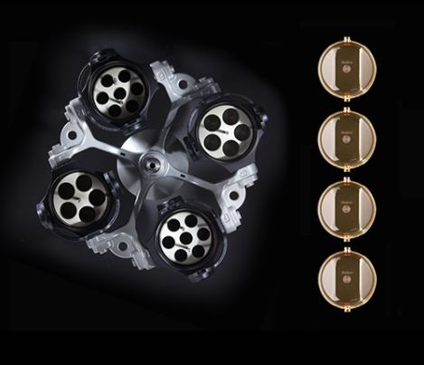 Swing-out rotor 4-fold, without hangers, up to 90° angle | Swing-out ...