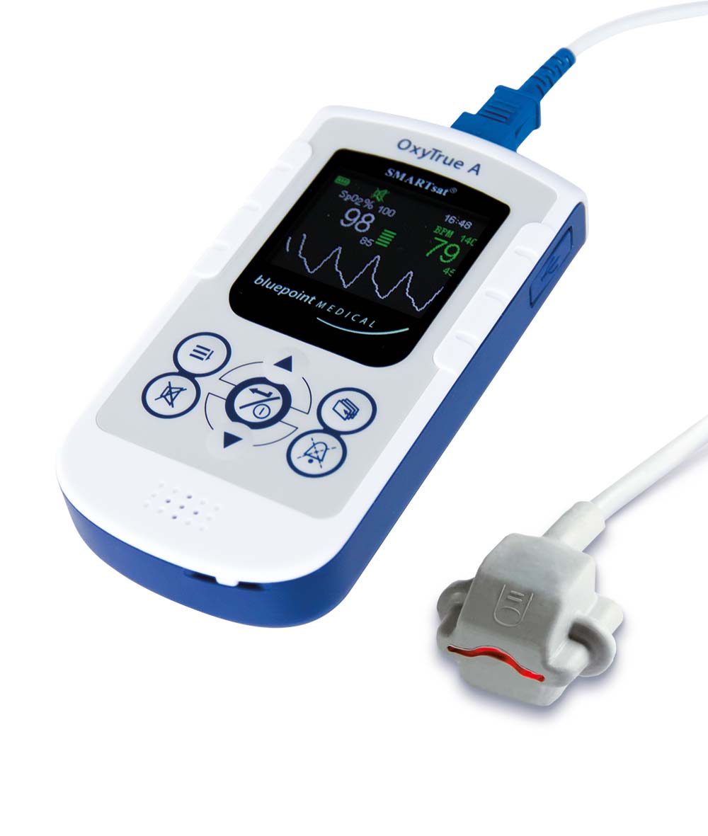 Pulsoximeter OxyTrue®A für Kinder, mit Alarm und SMARTsat