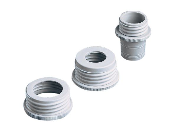 Thread adapter, outer thread GL 45, for bottle thread S 40, PTFE