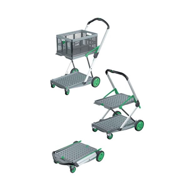 Transport trolley 2 levels foldable Load capacity up to 60 kg