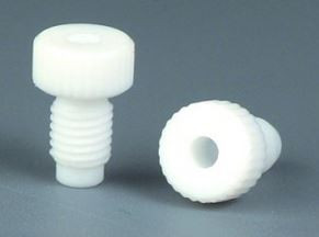 Hollow screws PTFE-WHITE UNF 1/4 inch 28 G for Ø 1.6x3.2 mm