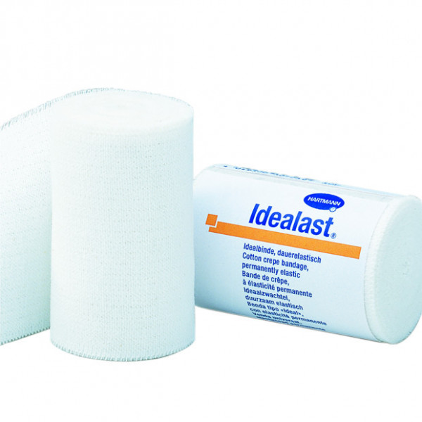 Idealast®, 12 cm x 5 m, weiß, mit Verbandklammern