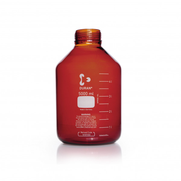 DURAN® GLS 80 laboratory wide neck bottle, amber