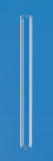 Kulturröhrchen, 13 mL, 100 x 16 mm, Natron-Kalk-Glas, mit glattem Rand