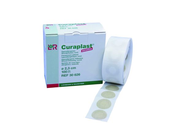 Curaplast® Sensitiv Pflasterstrips, rund, Ø 2,3 cm