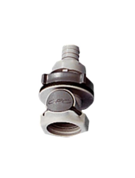 neoLab® quick coupling, 3/8’, female, shut-off, screw nut, hose olive 9.5 mm
