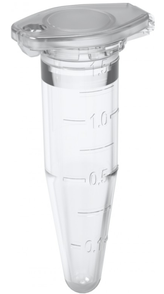 Safety-Cap Microcentrifuge Tubes, PP, 1.5 mL, Pack of 1000 pcs.