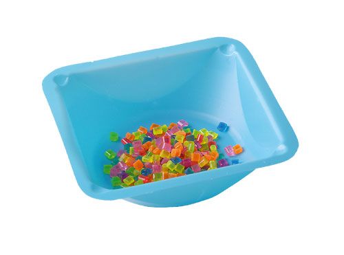 Disposable weighing pans/PS 140x140x22 mm-blue, 100 pieces