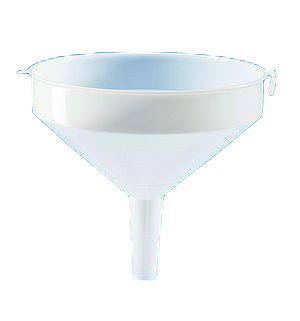 Large funnel (barrel funnel), HDPE, transparent