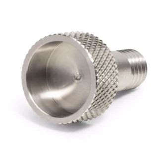 Blanking plug, finger-tight style, 303 stainless steel