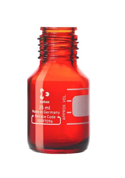 DURAN® Laboratory bottle with thread, amber