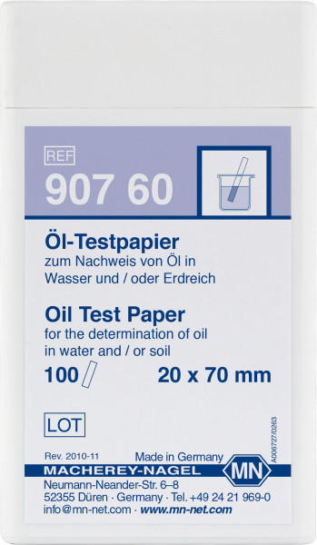 oiled test paper