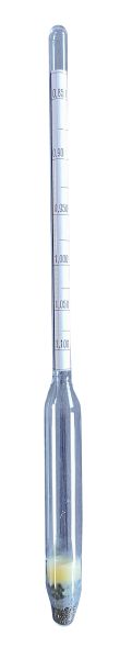 Search hydrometer DIN 12793 without thermometer, measuring range 0.85 - 1.10 g/mL
