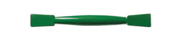 Doppelspatel, 150 mm lang, schlagzähes PS, grün
