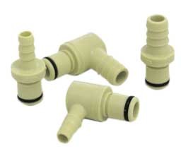 Replacement fittings for quick filling venting closure, 6 mm, straight