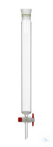 Chromatography column with fused-in glass filter plate Por. 0, sleeve NS 29/32