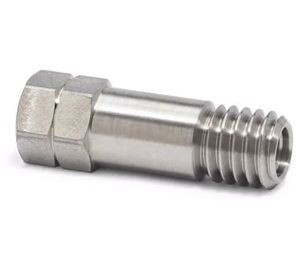 Column nut for inlet with long 2-hole ferrule
