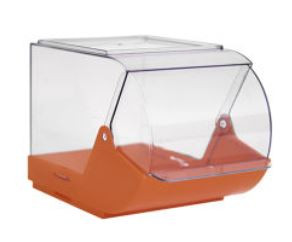 Box made of PP, transparent lid made of SAN, 232x146x158 mm