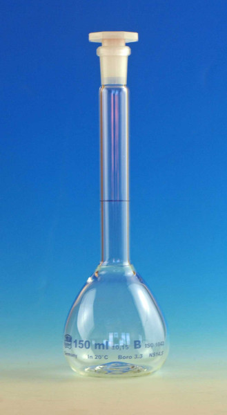 Volumetric flasks, borosilicate glass 3.3 standard type