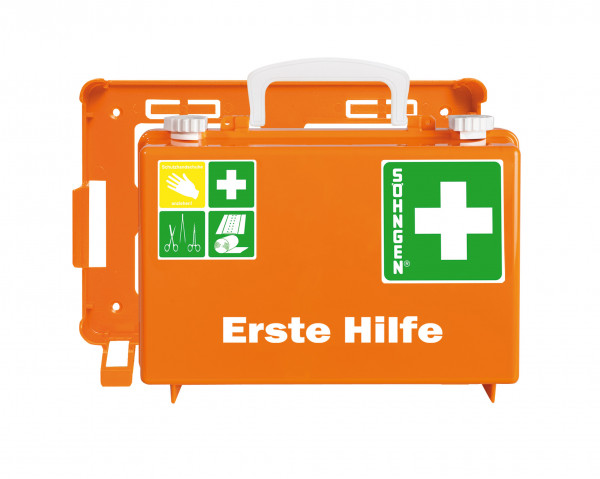 Erste-Hilfe-Koffer Quick-CD, gefüllt nach DIN 13 157, orange