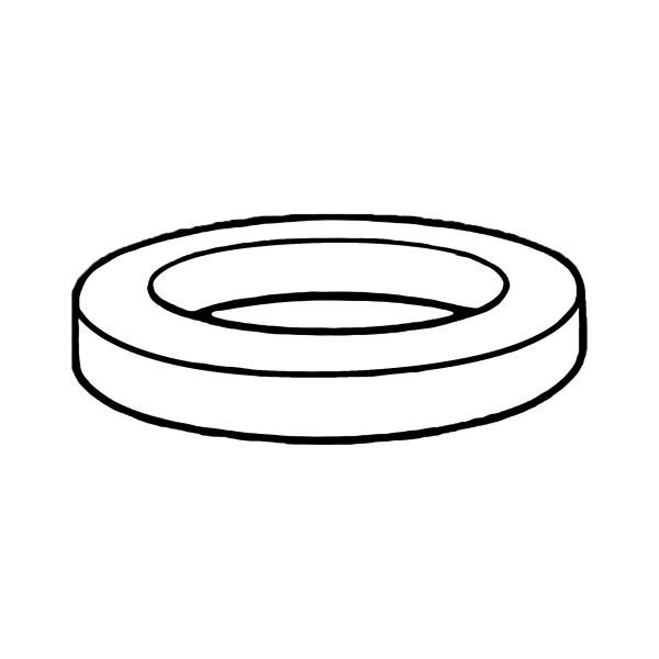 Sealing ring made of silicone rubber with PTFE coating