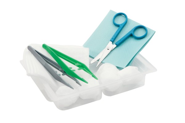 Verbandstoff-Wundversorgung-Set, einzeln verpackt