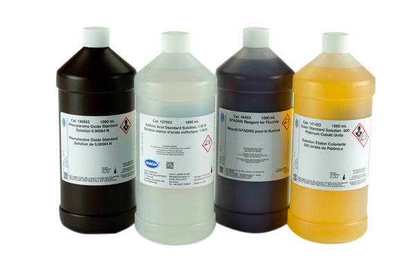 Wash water buffer solution for detergents