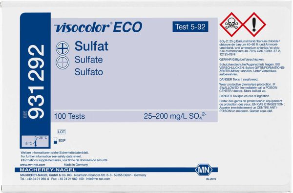 Kolorimetrischer Test VISOCOLOR ECO Sulfat, Nachfüllpackung
