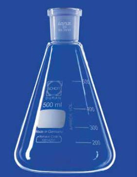 Erlenmeyer flasks with conical ground joint 19/26